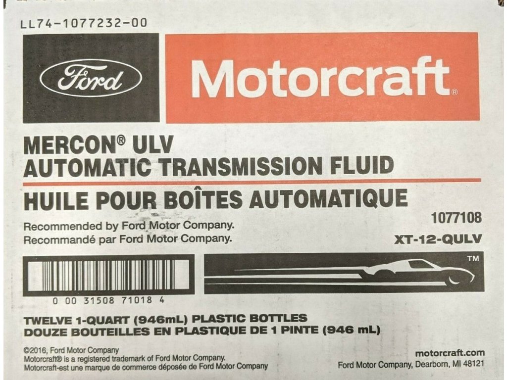 Ford Automatic Transmission Fluid - Motorcraft XT12QULV