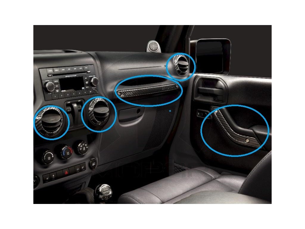 Jeep JK Wrangler 2-türiges Zubehör im Blue Cosmos-Interieur -  Moparshop-parts.de