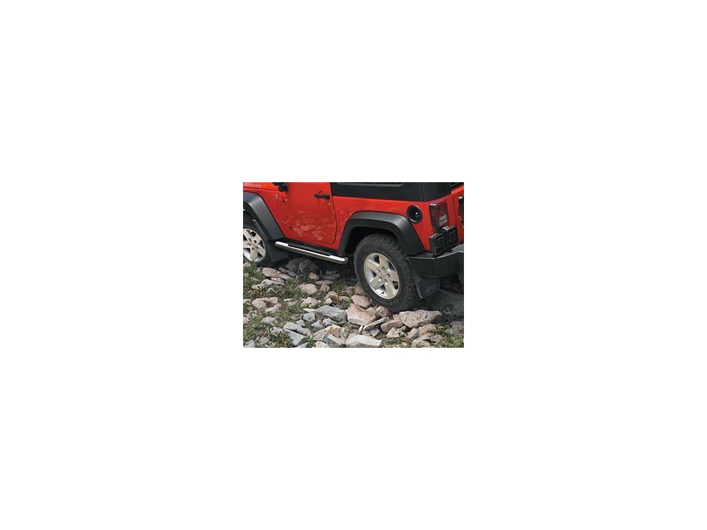 Jeep JK Wrangler 4-door running boards Tubular Chrome 