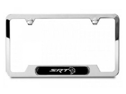 Silver frame for SRT HELLCAT license plate