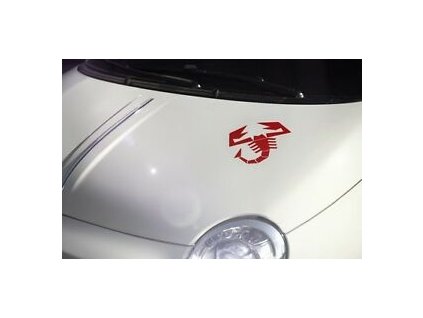 Abarth 500/Grande Punto/Evo Aufkleber Abarth, rot