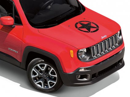 Jeep Renegade Samolepka na kapotu U.S. Army černá