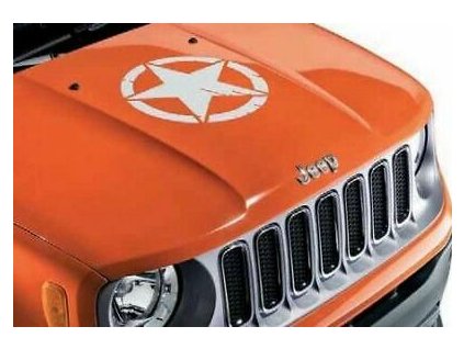 Jeep Renegade Samolepka na kapotu U.S. Army bílá