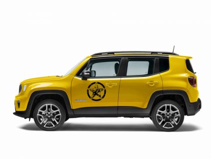 Jeep Renegade US Army camouflage door stickers