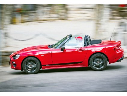 Fiat 124 Spider Samolepky 124 černé na dveře