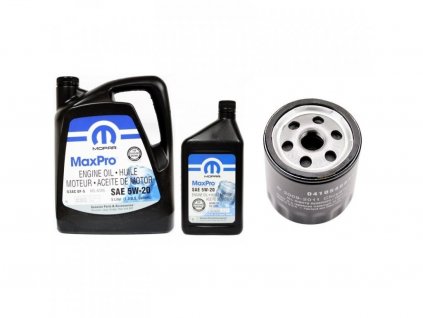 Mopar Öl 5W-20 (6L) + 04105409AC MO-409