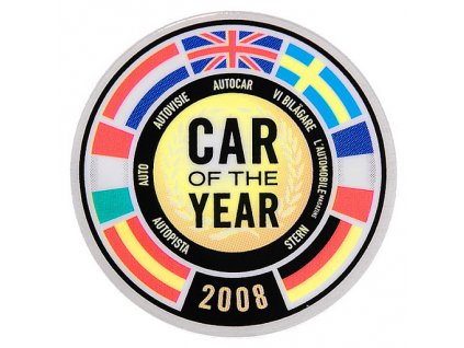 Fiat 500 Samolepka Car of the Year 2008
