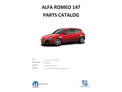 Alfa Romeo 147 Katalóg dielov / Parts catalog