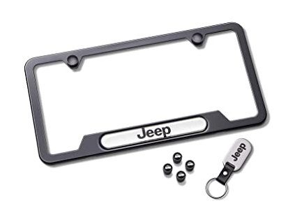 Jeep Renegade, Compass MP, Wrangler JL, Gladiator JT Black Frame License Plate 82215853