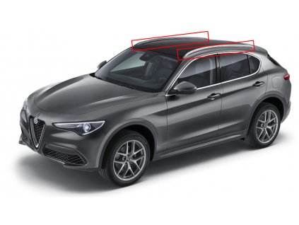 Alfa Romeo Stelvio Dachträger für Fahrzeuge mit Aluminium-Schiebedach