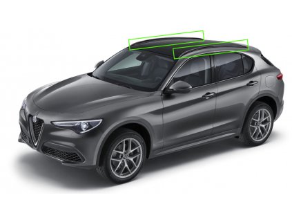 Alfa Romeo Stelvio Roof bars for cars with a fixed roof black