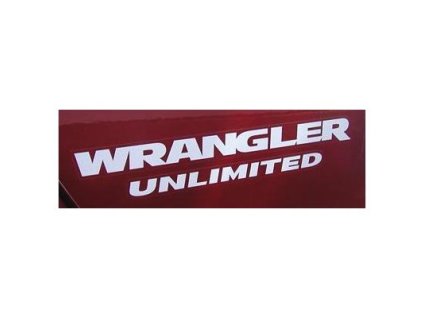 WRANGLER UNLIMITED Silver JK felirat