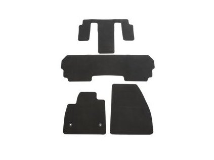 Cadillac XT6 Carpets textile - for models with captain&#39;s chair (black)