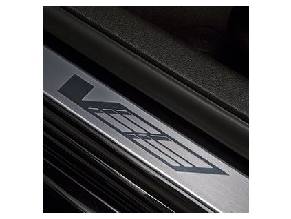 Cadillac ATS Coupe Front Door Sill - V-Sport Logo