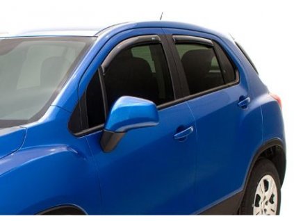 Buick Encore 2.gen / Encore 1.gen Front and Rear WINDOW WEATHER DEFLECTORS IN SMOKE BLACK BY LUND