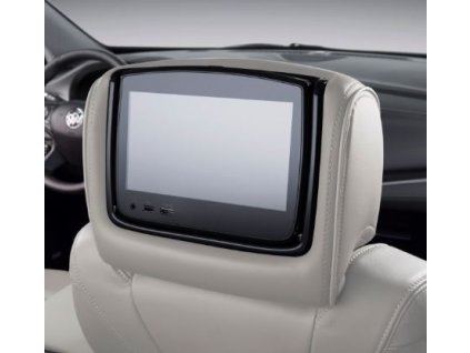 Buick Enclave 2.gen INFOTAINMENT SYSTÉM NA ZADNÍCH SEDADECH S DVD PŘEHRÁVAČEM V BŘIDLICOVÉ KŮŽI