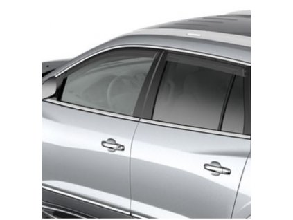 Buick Enclave 1st gen SMOKE BLACK FRONT AND REAR TAPE WINDOW DEFLECTORS