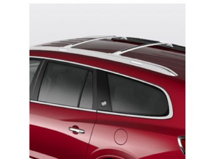 Buick Enclave 1. Generation, glänzend eloxiertes Aluminium-Querdachhalterungspaket