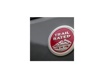 Jeep JK Wrangler emblém Red Trail Rated