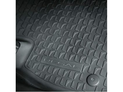 Premium-Allwetter-Fußmatten für den Buick Regal der 6. Generation im Farbton Ebenholz in der ersten und zweiten Reihe