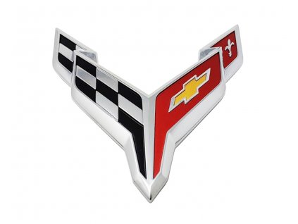 Emblemat na przednim zderzaku Chevrolet Corvette C8