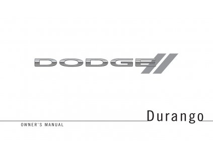 Návod na použitie Dodge Durango WD 2011-2019 ENG