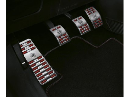 Alfa Romeo MiTo Sada športových hliníkových pedálov a opierky nohy