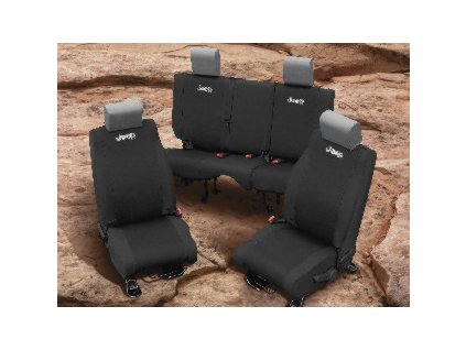 Jeep JK Wrangler front seat covers black 07-09