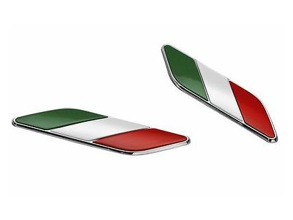 Abarth / Fiat Emblem Italian Flag&quot;&quot;