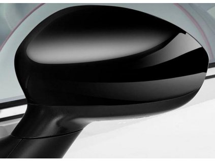 Abarth/Fiat 500/Grande Punto/EVO Kryty zrkadiel, čierne
