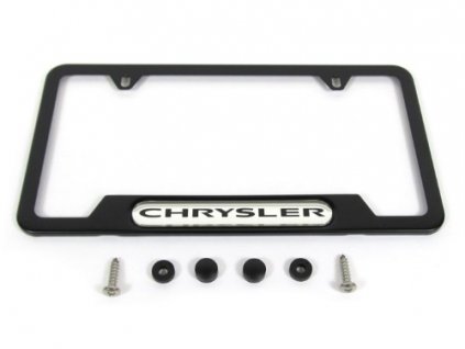 Chrysler License plate holder Chrysler black