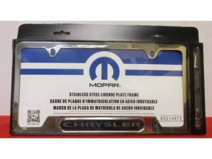 Chrysler License plate holder Chrysler chrome