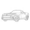 Abarth 124 Spider Zestaw folii ochronnych