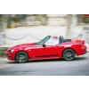 Fiat 124 Spider Naklejki 124 czarne na drzwi