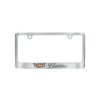 License Plate Frame by Baron & Baron in Chrome with Multicolored Cadillac Logo and Black Cadillac Script