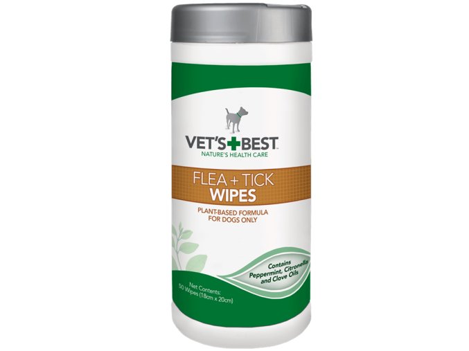 80345 vet s best flea tick wipes front