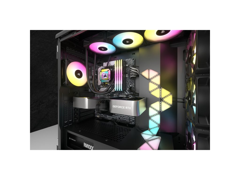 Corsair iCUE H150i ELITE CAPELLIX XT Procesor Kapalinový chladič typu vše v jednom 12 cm Černá 1 kusů