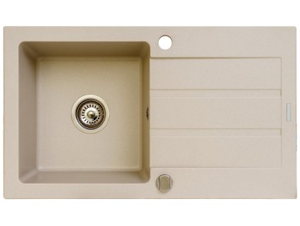 Jednoplášťový dřez s odkapávačem Maidsinks Promo 76x44 1B 1D E070053701