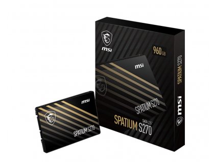 MSI SPATIUM S270 SATA 2.5 960GB SSD disk 2.5" Serial ATA III 3D NAND