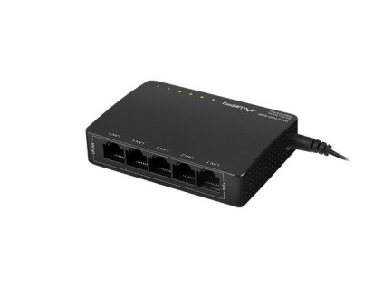 Lanberg PoE Switch DSP3-1005-60W (5portový, 1Gb/s)