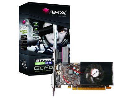 AFOX Geforce GT730 1GB DDR3 64Bit DVI HDMI VGA LP Fan AF730-1024D3L7-V1