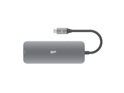 Silicon Power SR30 Dokovací USB 3.2 Gen 1 (3.1 Gen 1) Type-C Šedá, Metalická