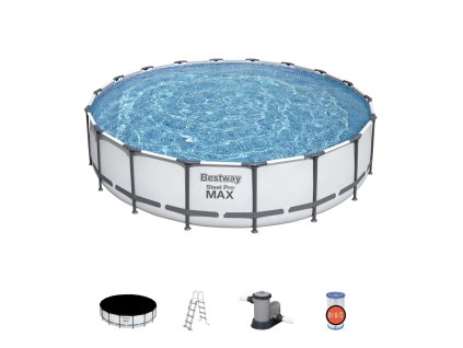 Bestway Steel Pro 56462 nadzemní bazén Rámový bazén Kulatý 23062 l Modrá