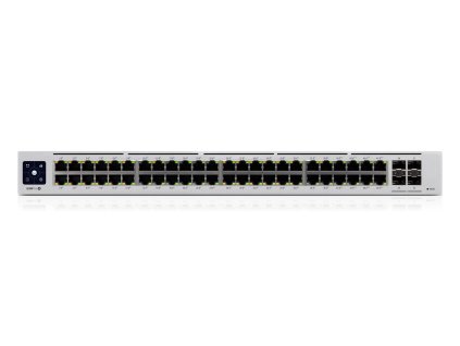 Ubiquiti UniFi Pro 48-Port PoE Řízený L2/L3 Gigabit Ethernet (10/100/1000) Podpora napájení po Ethernetu (PoE) 1U Stříbrná