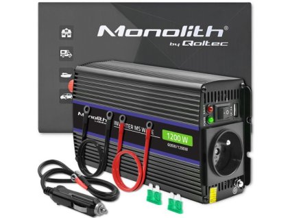 Qoltec Monolith zdroj/transformátor Auto/uvnitř 600 W Černá