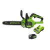 24V 4Ah 30 cm řetězová pila Greenworks GD24CS30K4 - 2007007UB