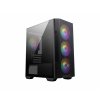MSI MAG FORGE M100R počítačová skříň Micro Tower Černá, Průhledná
