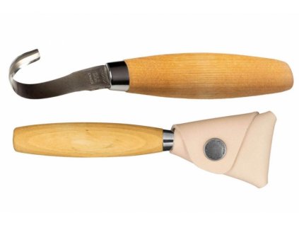 Morakniv Hook Knife 162 Double Edge + Leather Sheath řezbářský nůž