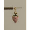 Prívesok Charms jahoda pink