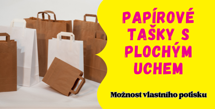 Papírové tašky s plochým uchem